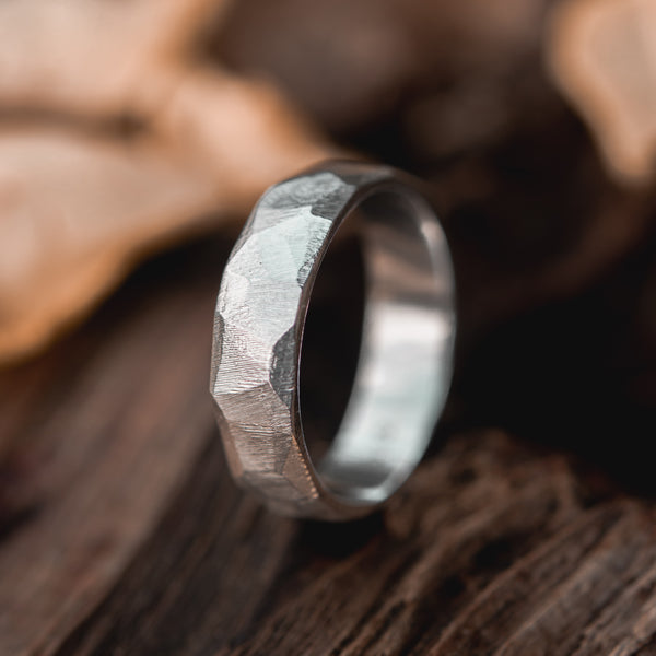 Anillos rusticos plata outlet